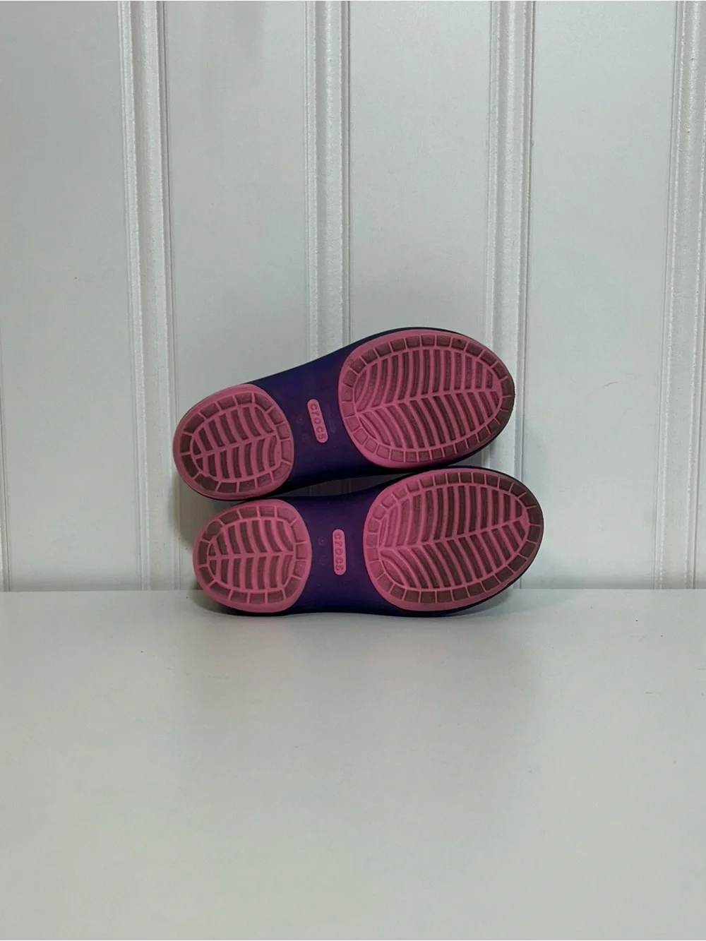 Crocs Kids Waterproof Purple Pink Mary Jane Clog